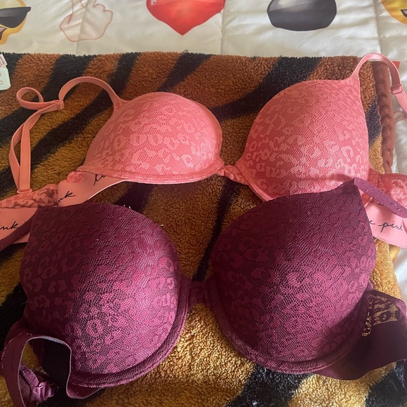 Victoria's Secret Black, White, and Tan Bras - Picture 3 of 3